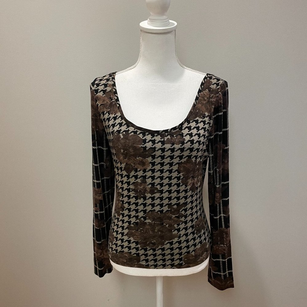 JIKI Abstract Long Sleeve Top